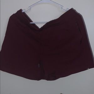 Maroon shorts